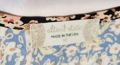 ALTAR&rsquo;D STATE « Out To Brunch » Patchwork Mini Dress Medium BOHO Tiered USA Made