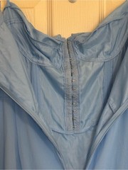 PrettyLittleThing Dusty Blue Ruffle Sleeve Midi Dress – Size US 12 / UK 16