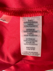 Calvin Klein Sleevelsss Maxi Tie Mock Neck Red Floral Dress Sz L