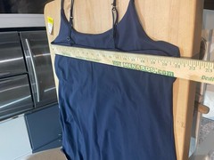 American Eagle Navy Blue Cami Mini Skort Dress adjustable straps Pockets Y2K XL