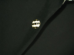 VTG Coat Suit Dress A-LINE CONSTANCE SAUNDERS Black Crepe ZEBRA SILK TRIM sz 8