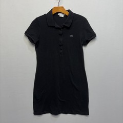 Lacoste Women Short Sleeve Polo Dress Size 38 Black C113 -28