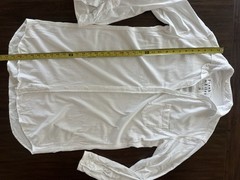 Frank & Eileen Mary Dress Womens XS Classic White Shirtdress Long Sleeve