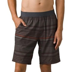 prAna Men&rsquo;s Super Mojo Short II, Black Olive Stripe, Medium