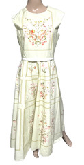 New NWT $5,090 Giambattista Valli 2025 Runway Floral Midi Dress US 4 6 / IT 42