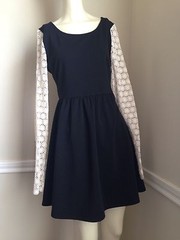NWT! Black Skater Dress by Alythea, Junior&rsquo;s Sz: M (b20) Party Cute Boho