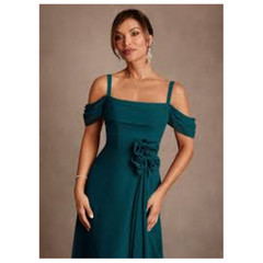 New Sz 12 Azazie Amherst Pine Formal Dress Mother of Bride Bridesmaid~ NWT