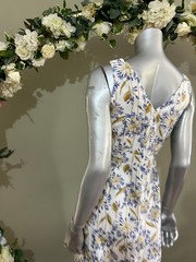 SEASALT Midi Dress Sky Beyond Agapanthus Lino Chalk UK 8 10 12 14 16 18 20 NEW