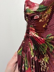 NWT Petal and Pup Kleo One Shoulder Maxi Dress Floral Pleated Cutout Size XL