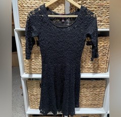 Black Stretch Lace Dress (Young Miss/Junior Junior Size S)