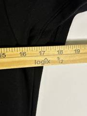 Calvin Klein Dress Womens S Black Short Sleeve Hoodie Drawstring Pockets Logo