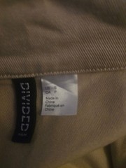 H&M Divided Beige Button-Down Denim Mini Dress