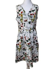 Floral Pattern Cottagecore Botanical Print Dress Size XL No Brand Tag
