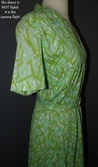 VTG 60s 70s FLORAL PUCCI SLINKY JERSEY SEXY WAISTED DRESS M L