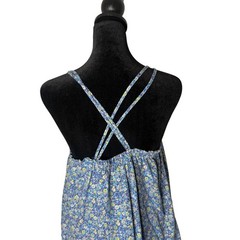 Universal Thread Tiered Mini Dress Size S Ditsy Floral Print Pockets Blue Ruffle