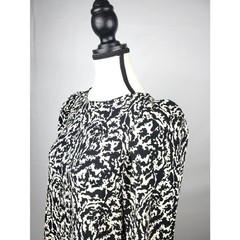 NWT H&M Black and beige patterned above the knee Dress sz XS Boho NEW 326