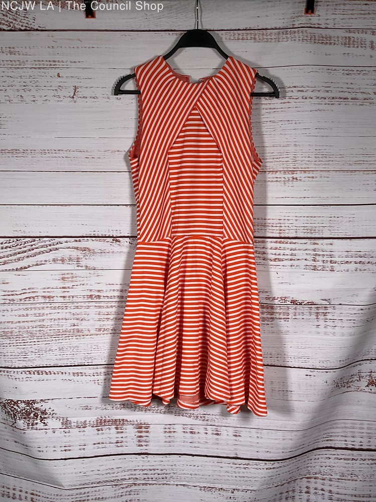 Opening Ceremony Orange/White Striped Sleeveless Dress – Size L