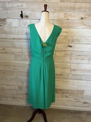 NWT Kate Spade size 12 Lucia dress in green lined zip close dry clean