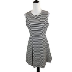 Kate Spade Saturday Women&rsquo;s Dress Size 8 Striped Sleeveless Fit & Flare Classic