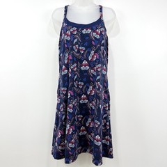 Title Nine Yes Dress Women&rsquo;s L Floral Granola Girl Hiking Built In Bra Outdoors