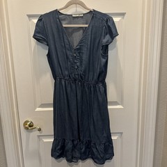Daniel Rainn Navy bea chambray dress Knee Length Dress Size large