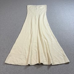 Showpo Jenaa Dress Womens 4 White Strapless Knit Midi A-Line Stretchy Formal