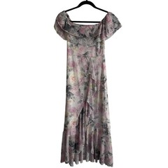 Dazy Women&rsquo;s Floral Rose Off The Shoulder Dress Size XS Vintage Y2K Cottage Core