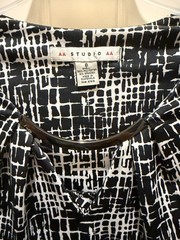 AA Studio AA Dress Black & White Pattern Size 8 Excellent Condition – 0016
