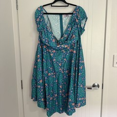 Miss Flamingo Dress Size 26 Mermaid Theme Casual Cocktail Party Summer