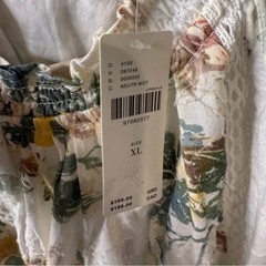 Anthropologie Pilcro Short Puff Sleeve Ruffle Floral Lace Mini Dress Size XL NWT