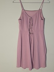 Forever 21 Mini Dress Women&rsquo;s Size M Mauve Pink Sleeveless Back Tie Cut Out