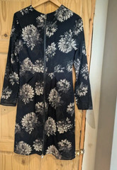 Whistles size 14 Navy & Grey flower print smart / formal dress
