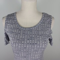 Blush Cold Shoulder Bodycon Dress Extra Small Gray *SEE MEASUREMENTS/SIZE CHART*