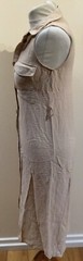 PRIMARK Beige Sleeveless Collared Full Button Fastening Dress U.K. 8. FREE P&P