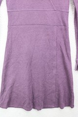 Horny Toad Long Sleeve Purple Midi Dress-Small-Very Soft-Ballet Wrap-Minimalist