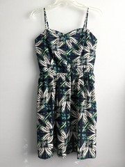 Gap Sundress Colorful Adjustable Spaghetti Straps Smocked Back Women’s Size 8