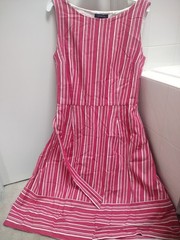 Lands End Womens&rsquo; 4 Striped Sundress With Sash