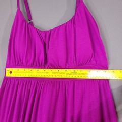 New Directions Women&rsquo;s Maxi Dress Spaghetti Strap Sleeveless Purple Size L
