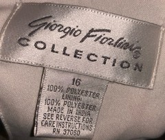 Giorgio Fiorlini Beige Sleeveless Long Dress Flower Design Layered Woman 16