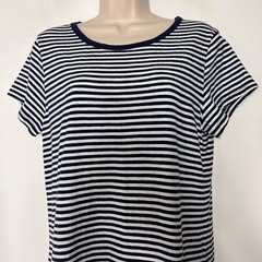 A.n.a A New Approach T-Shirt Dress Womens Medium Short Sleeve Above Knee Striped