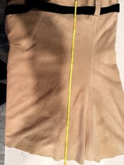 Alexis Leather Suede Belted Halter Dress with Side Pockets NWT