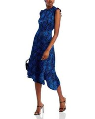 Aqua Flutter Sleeve Asymmetrical Dress L74507 Womens Size S