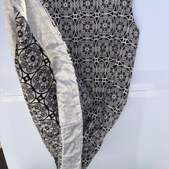 Forever 21 Contemporary Black White Lace Medallion Fit Flare Dress Womens Medium