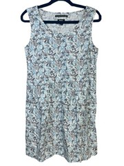 Roots Hemp Collection Floral Summer Dress Cottage Hippie Travel Sustainable M