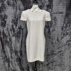 M M Lafleur The Noa Dress Size 6 Beige Shift Office Siren Career Wear Executive