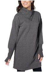 Studio Park x Shawn Killinger Sweatshirt Dress Charcoal Grey