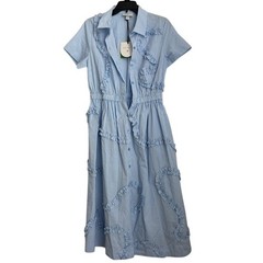 NWT Kate Spade New York Ribbon Short Sleeve Midi Shirtdress Sized Small