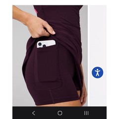 Fabletics Womens Define Performance Dress Mini Dress Size Large Tennis New