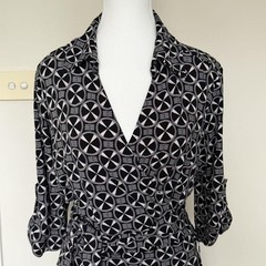 Jane Lamerton Petites Vintage Geometric Wrap Dress