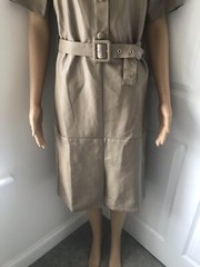 Light camel/stone pleather dress by Vila *BNWT* Size S-8 Retail £55